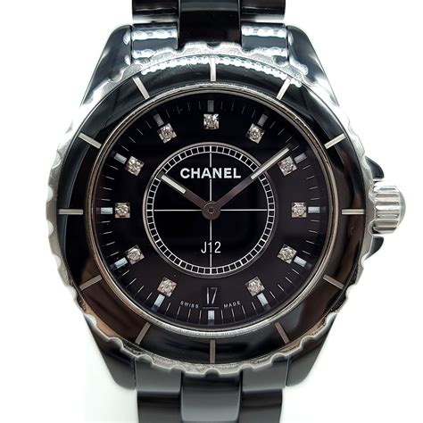 black ceramic chanel j12|Chanel ceramic watch.